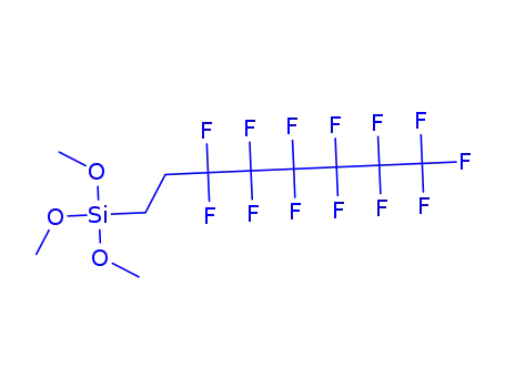 Molecular Structure of 85857-16-5 (1H,1H,2H,2H-Perfluorooctyltrimethoxysilane)