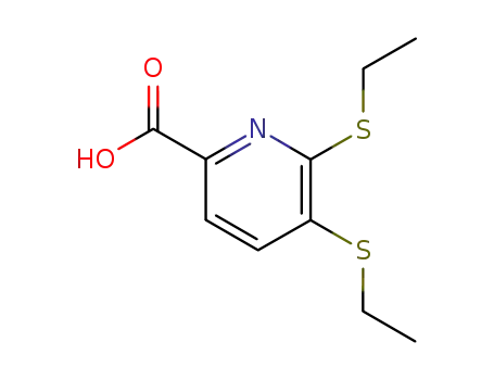 Molecular Structure of 85330-80-9 (5,6-bis-ethylpyridine-2-carboxylic acid)