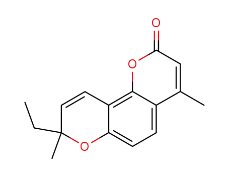 4,8-dimethyl-8-ethyl-2H-pyrano[6,5-h]2H-chromen-2-one