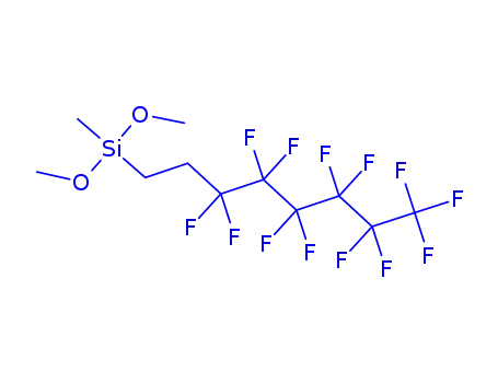 Molecular Structure of 85857-17-6 (1H,1H,2H,2H-PERFLUOROOCTYLMETHYLDIMETHOXYSILANE)