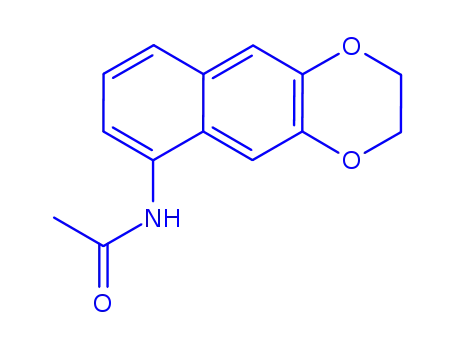 Molecular Structure of 856065-29-7 (Naphtho[2,3-b]-p-dioxin,  6-acetamido-2,3-dihydro-  (5CI))