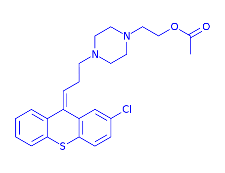 (Z)-4-[3-(2-chloro-9H-thioxanthen-9-ylidene)propyl]piperazine-1-ethyl acetate