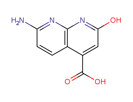 Molecular Structure of 90323-16-3 (7-AMINO-2-HYDROXY-1,8-NAPHTHYRIDINE-4-CARBOXYLIC ACID)