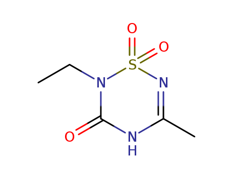 2H-1,2,4,6-Thiatriazin-3(6H)-one,2-ethyl-5-methyl-, 1,1-dioxide
