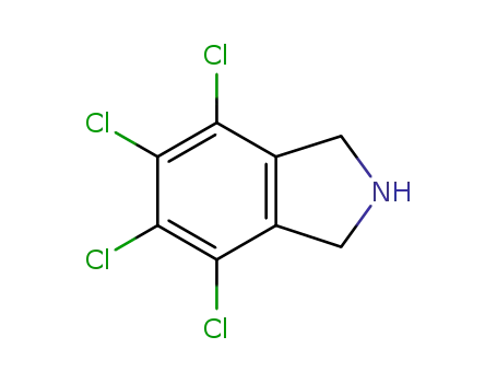 Molecular Structure of 85857-13-2 (4,5,6,7-TETRACHLOROISOINDOLINE HYDROCHLORIDE)