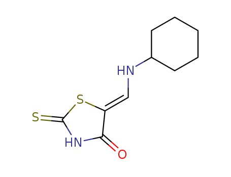 86147-76-4,5-[(cyclohexylamino)methylidene]-2-thioxo-1,3-thiazolidin-4-one,