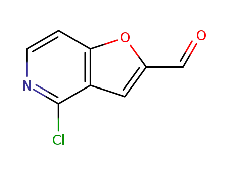 Molecular Structure of 86518-07-2 (4-chlorofuro[3,2-c]pyridine-2-carbaldehyde)