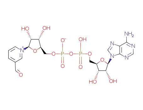 Molecular Structure of 86-07-7 (3-PYRIDINEALDEHYDE ADENINE DINUCLEOTIDE)