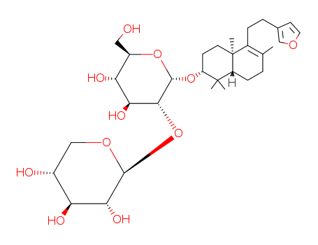 86450-75-1,Baiyunoside,(2S,3R,4S,5R)-2-{(2R,3R,4S,5S,6R)-2-[(2S,4aS,8aR)-5-(2-Furan-3-yl-ethyl)-1,1,4a,6-tetramethyl-1,2,3,4,4a,7,8,8a-octahydro-naphthalen-2-yloxy]-4,5-dihydroxy-6-hydroxymethyl-tetrahydro-pyran-3-yloxy}-tetrahydro-pyran-3,4,5-triol;