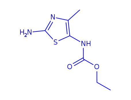 Molecular Structure of 860182-85-0 (5-Thiazolecarbamicacid,2-amino-4-methyl-,Etester(4CI))