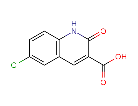 Molecular Structure of 86209-35-0 (6-CHLORO-2-HYDROXY-QUINOLINE-3-CARBOXYLIC ACID)