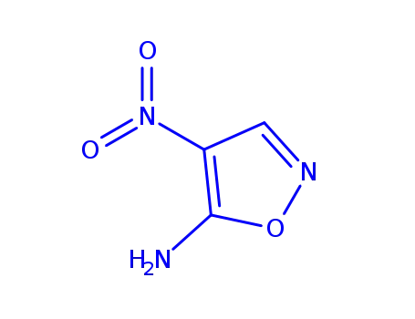 Molecular Structure of 861543-32-0 (Isoxazole, 5-amino-4-nitro-)