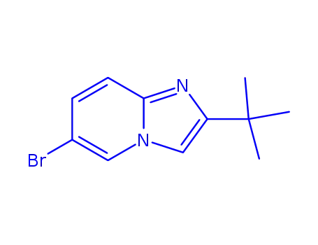 Molecular Structure of 864867-60-7 (6-Bromo-2-tert-butyl-imidazo[1,2-a]pyridine)