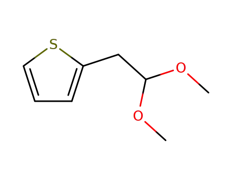 Molecular Structure of 90482-28-3 (2-(2,2-dimethoxyethyl)thiophene)