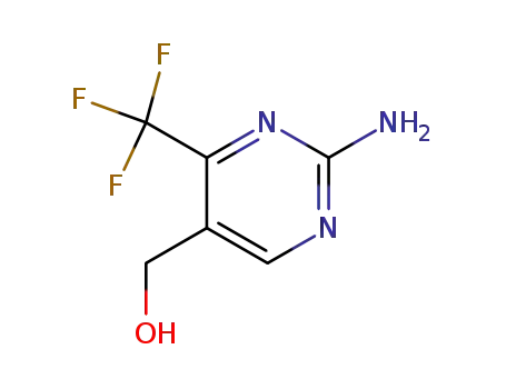 Molecular Structure of 424789-62-8 (2-Amino-4-(trifluoromethyl)-5-pyrimidinemethanol)
