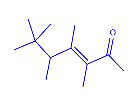 Molecular Structure of 81786-74-5 ((E)-3,4,5,6,6-pentamethylhept-3-en-2-one)