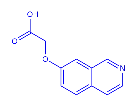 Molecular Structure of 86235-60-1 ((isoquinolin-7-yloxy)-acetic acid)