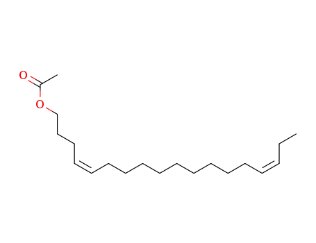 Molecular Structure of 86252-67-7 ((4Z,15Z)-4,15-Octadecadienyl acetate)