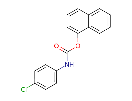 Carbamicacid, (4-chlorophenyl)-, 1-naphthalenyl ester (9CI)