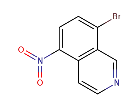 Molecular Structure of 252861-41-9 (8-BROMO-5-NITRO-ISOQUINOLINE)