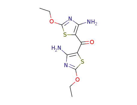 Molecular Structure of 86695-78-5 (bis(4-amino-2-ethoxy-1,3-thiazol-5-yl)methanone)