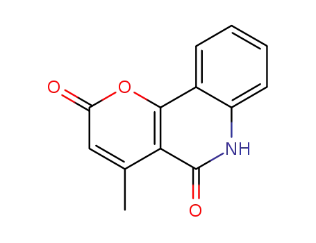 Molecular Structure of 79359-44-7 (4-methyl-2H-pyrano[3,2-c]quinoline-2,5(6H)-dione)