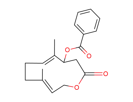 Benzoic acid (5E,9E)-5,9-dimethyl-2-oxo-oxacycloundeca-5,9-dien-4-yl ester