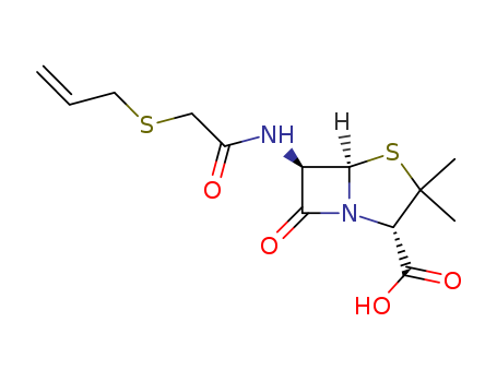 4-Thia-1-azabicyclo[3.2.0]heptane-2-carboxylicacid, 3,3-dimethyl-7-oxo-6-[[2-(2-propenylthio)acetyl]amino]-, (2S,5R,6R)-