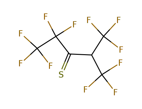 Molecular Structure of 79272-22-3 (1,1,1,4,4,5,5,5-Octafluoro-2-trifluoromethylpentane-3-thione)