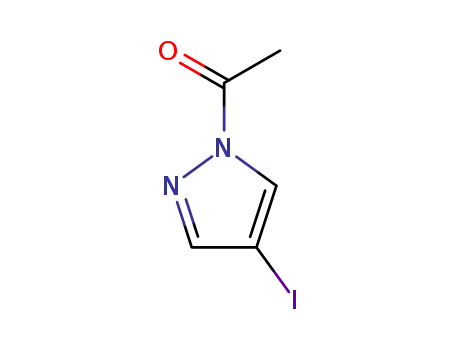 Molecular Structure of 98027-52-2 (1-Acetyl-4-iodo-1H-pyrazole)