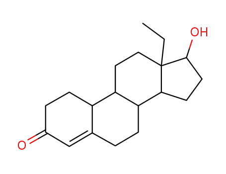 Molecular Structure of 793-54-4 (13-ethyl-17-hydroxy-gon-4-en-3-one)