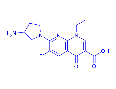 Molecular Structure of 79286-77-4 (Esafloxacin)