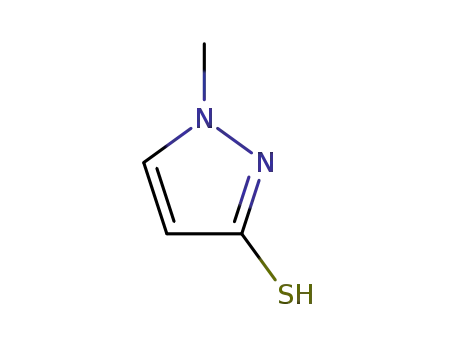Molecular Structure of 79208-64-3 (1-methyl-1,2-dihydro-3H-pyrazole-3-thione)