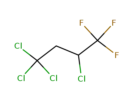 Molecular Structure of 129612-89-1 (2,4,4,4-tetrachloro-1,1,1-trifluorobutane)