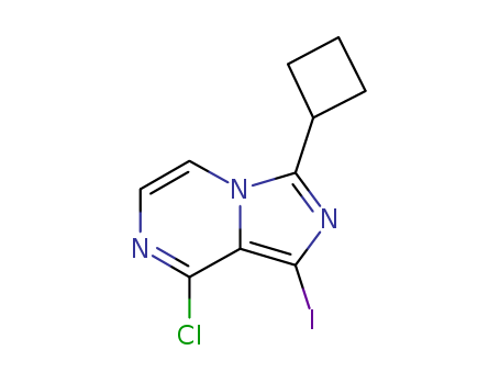 8-chloro-3-cyclobutyl-1-iodoimidazo[1,5-a]pyrazine