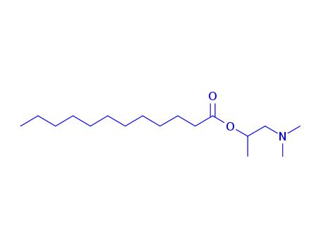 Molecular Structure of 79403-22-8 (1-(dimethylamino)propan-2-yl dodecanoate)