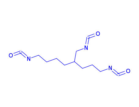 Molecular Structure of 79371-37-2 (Octane, 1,8-diisocyanato-4-(isocyanatomethyl)-)