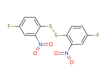 Molecular Structure of 796-69-0 (Bis(4-fluoro-2-nitrophenyl) disulfide)