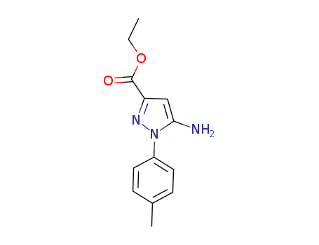 ethyl 5-amino-1-(4-methylphenyl)pyrazole-3-carboxylate cas no. 866837-98-1 96%