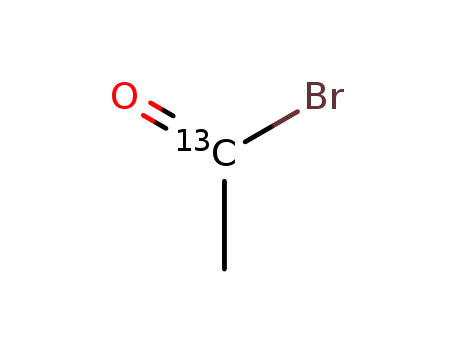 Molecular Structure of 79385-25-4 (ACETYL BROMIDE-1-13C)