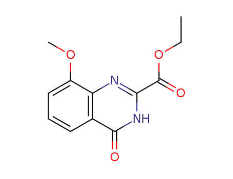 Molecular Structure of 869294-78-0 (2-Quinazolinecarboxylic  acid,  1,4-dihydro-8-methoxy-4-oxo-,  ethyl  ester  (9CI))