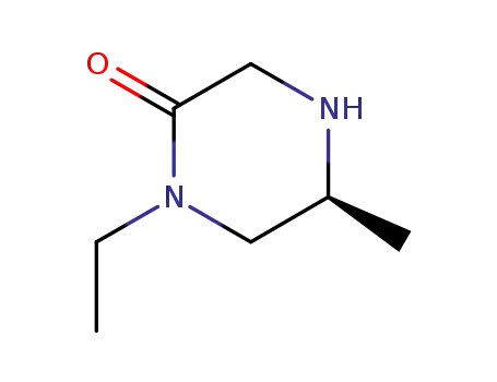 Molecular Structure of 869901-78-0 ((S)-1-ETHYL-5-METHYLPIPERAZIN-2-ONE)