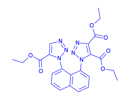 1H-1,2,3-Triazole-4,5-dicarboxylic acid,  1-[8-[5-(ethoxycarbonyl)-1H-1,2,3-triazol-1-yl]-1-naphthalenyl]-, diethyl  ester