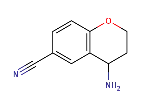 Molecular Structure of 911825-88-2 (4-AMINO-CHROMAN-6-CARBONITRILE HYDROCHLORIDE)