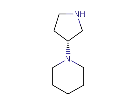 Molecular Structure of 913812-09-6 (1-(3R)-3-Pyrrolidinyl-piperidine)