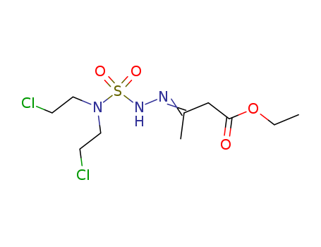 91139-13-8,ethyl (3E)-3-{2-[bis(2-chloroethyl)sulfamoyl]hydrazinylidene}butanoate,