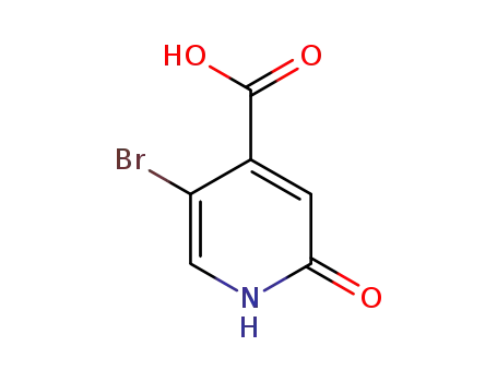 Molecular Structure of 913836-16-5 (5-BROMO-2-HYDROXY-4-PYRIDINECARBOXYLIC ACID)