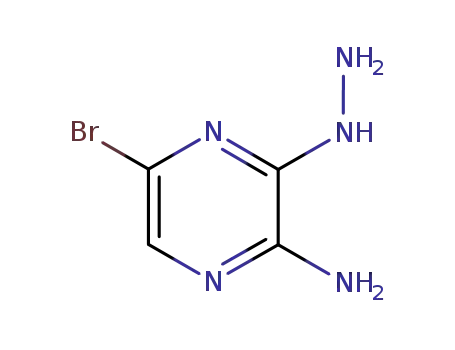 Molecular Structure of 91225-40-0 (2-AMINO-5-BROMO-3-HYDRAZINOPYRAZINE)