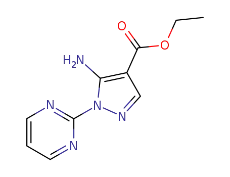 Molecular Structure of 91129-95-2 (Ethyl 5-amino-1-(pyrimidin-2-yl)-1H-pyrazole-4-carboxylate)