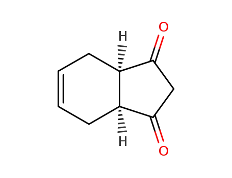 Molecular Structure of 22567-59-5 (1H-Indene-1,3(2H)-dione, 3a,4,7,7a-tetrahydro-, cis-)